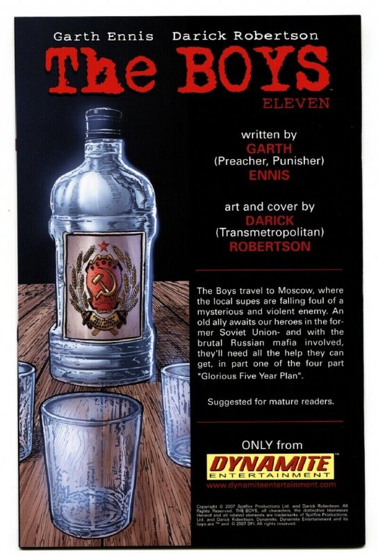 BOYS #10-HIGH GRADE-2007--GARTH ENNIS -TV SHOW.