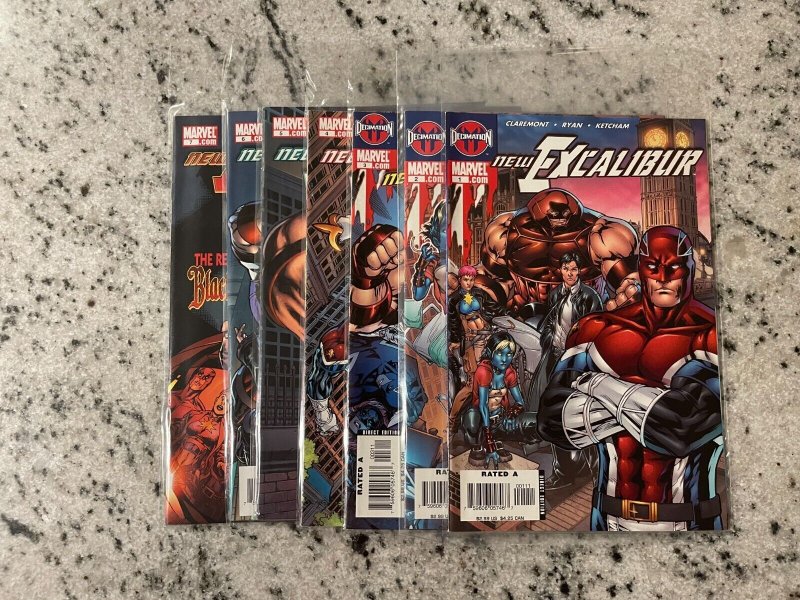 7 New Excalibur Marvel Comic Books # 1 2 3 4 5 6 7 X-Men Wolverine Storm J904 