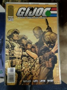 GI JOE A REAL AMERICAN HERO # 7  2002 IMAGE  SNAKE EYES painted cvr g.i. joe