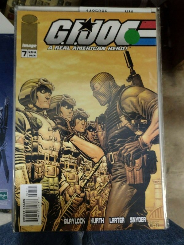 GI JOE A REAL AMERICAN HERO # 7  2002 IMAGE  SNAKE EYES painted cvr g.i. joe