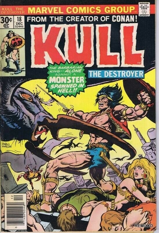 Kull the Conqueror #18 ORIGINAL Vintage 1976 Marvel Comics