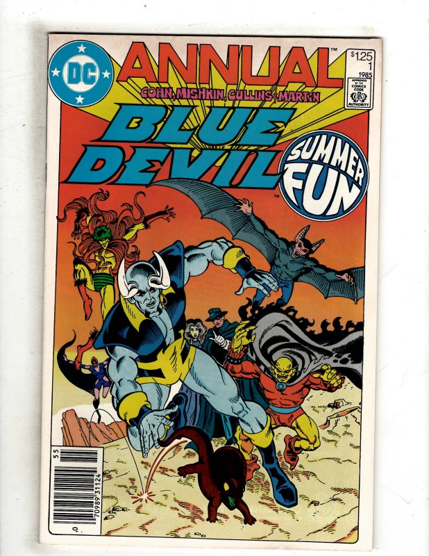 Blue Devil Annual #1 (1985) DC Comic Superman Flash OF7