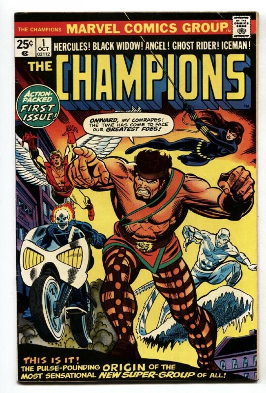 CHAMPIONS #1 First issue Ghost Rider -Marvel Comic Book 1975 VF-