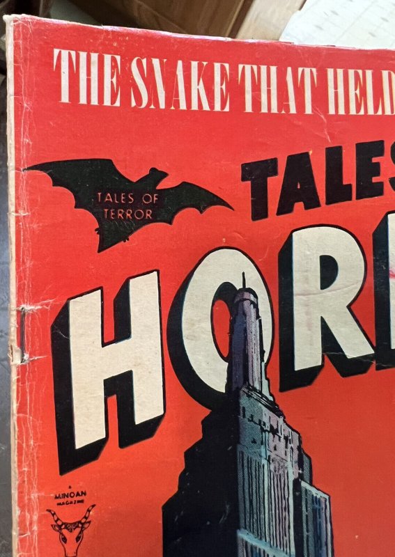 TALES OF HORROR #8 Toby Press 1953 Pre-Code Era Horror Comic Please See all Pics 