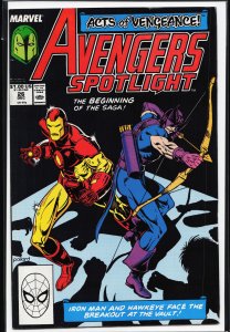 Avengers Spotlight #26 (1989) Hawkeye