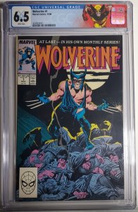 Wolverine #1 (1988) CGC 6.5 FN+ Custom Wolverine Label; 1st Wolverine as Patch