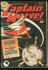 CAPTAIN MARVEL #106 MENACE OF THE MOON FAWCETT 1950 VG