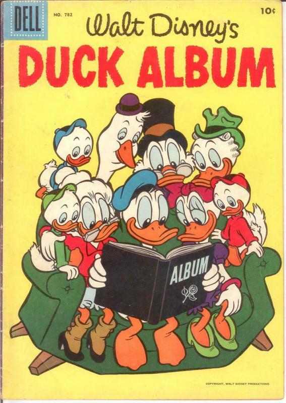 DUCK ALBUM F.C. 782 VG+ 1957 COMICS BOOK