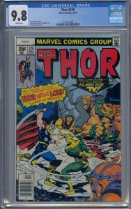 THOR #275 CGC 9.8 LOKI JOHN BUSCEMA WHITE PAGES