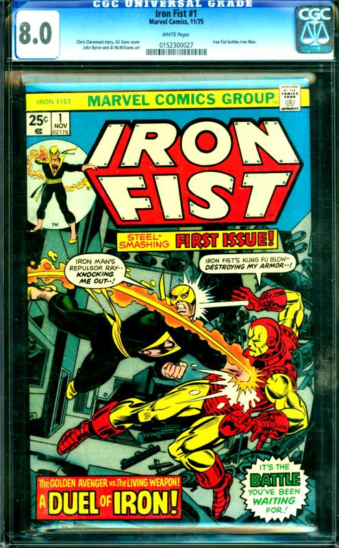 Iron Fist #1 CGC Graded 8.0 Iron Man vs. Iron Fist