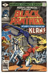 Marevel Premiere #52-Black Panther vs KKK comic book VF-