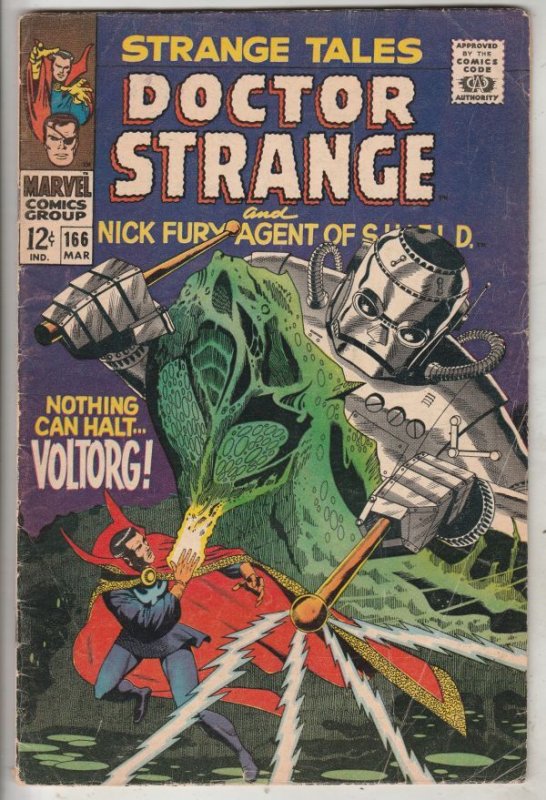 Strange Tales #166 (Mar-68) VG+ Affordable-Grade Nick Fury, Dr. Strange