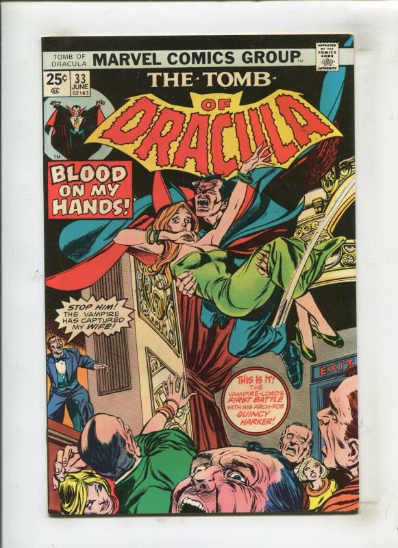 TOMB OF DRACULA #33 (8.5/9.0) BLOOD ON MY HANDS!! 1975