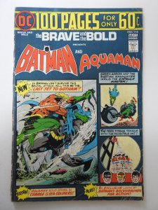 The Brave and the Bold #114 (1974) GD/VG Condition! 1 1/2 in spine split