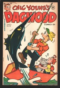 Dagwood #28 1953-Harvey-Chic Young art-Blondie appears-Fish cover-Popeye-VF-