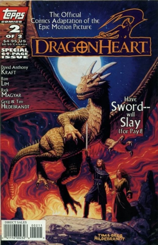 Dragonheart #1  & 2 (1996) Complete lot of 2