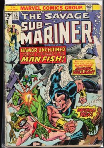 Sub-Mariner #70 (1974) Namor the Sub-Mariner [Key Issue]