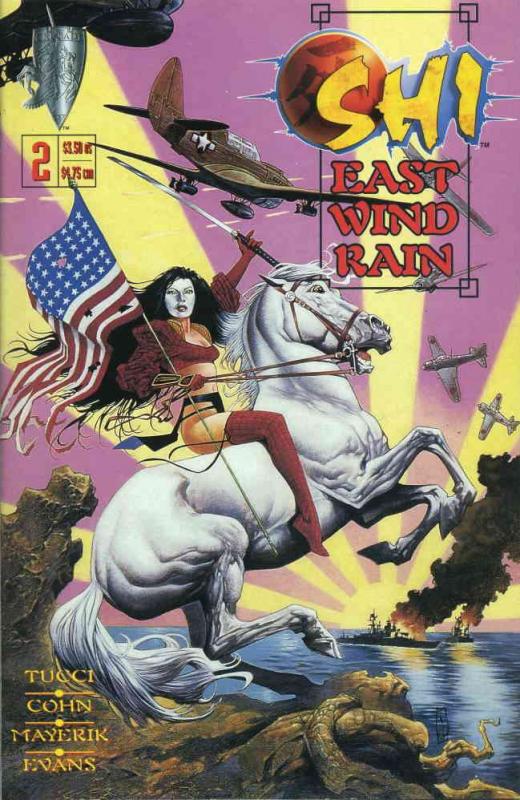 Shi: East Wind Rain #2 VF/NM ; Crusade | American Flag Cover Patriotic