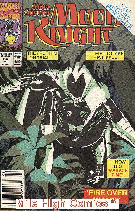 MOON KNIGHT (1989 Series)  (MARVEL) (MARC SPECTOR) #24 NEWSSTAND Near Mint