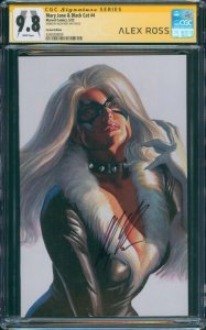 Mary Jane & Black Cat #4 CGC 9.8 SS Alex Ross Signed Timeless Virgin Var 9009