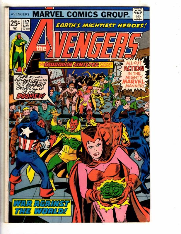 3 Avengers Marvel Comic Books # 145 146 147 FN Range Thor Hulk Iron Man J272