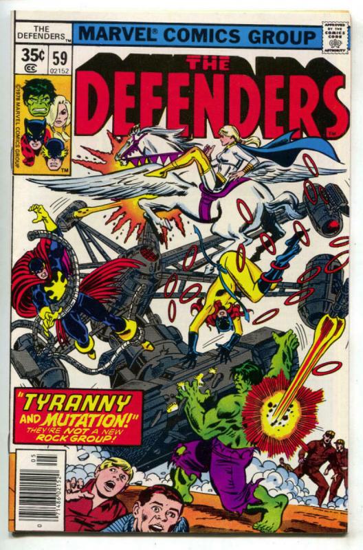 DEFENDERS #59, VF/NM, Hulk, HellCat, Valkyrie, Bronze, 1972 1978, Marvel