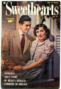 Sweethearts #79 1949- Golden Age Fawcett Romance- Dana Andrews FN