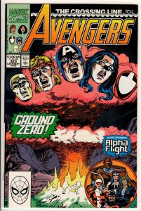 The Avengers #323 Direct Edition (1990) 9.4 NM