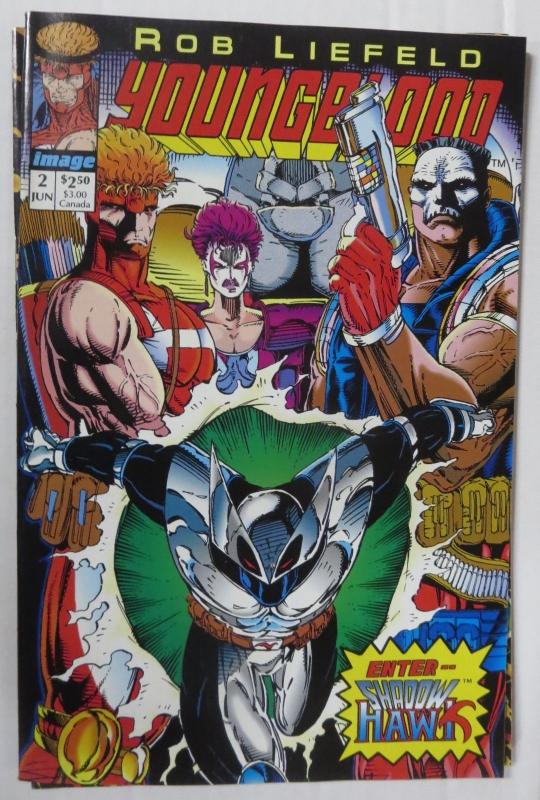 YOUNGBLOOD (Image 1992) #2 FIRST PROPHET!SHADOWHAWK! Liefeld! VF-NM green logo