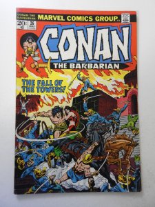 Conan the Barbarian #26 (1973) GD/VG Condition moisture stain