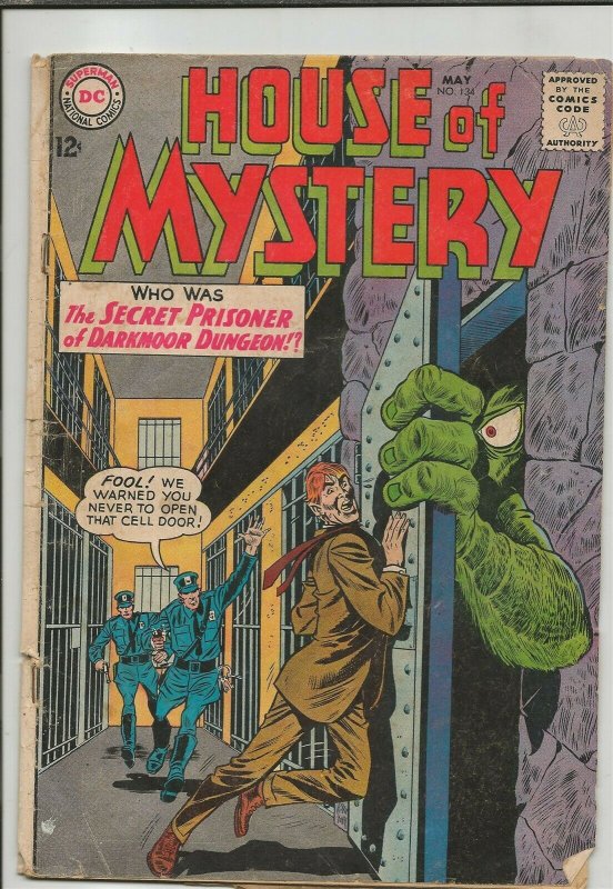House of Mystery #134 ORIGINAL Vintage 1963 DC Comics