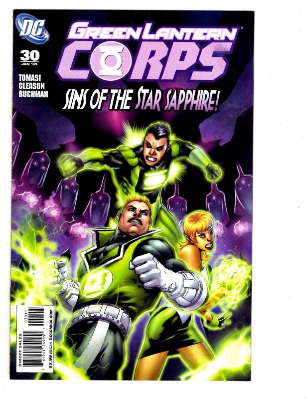 6 Green Lantern Corps DC Comic Books #26 27 28 30 31 32 Mongul Star Sapphire MS7