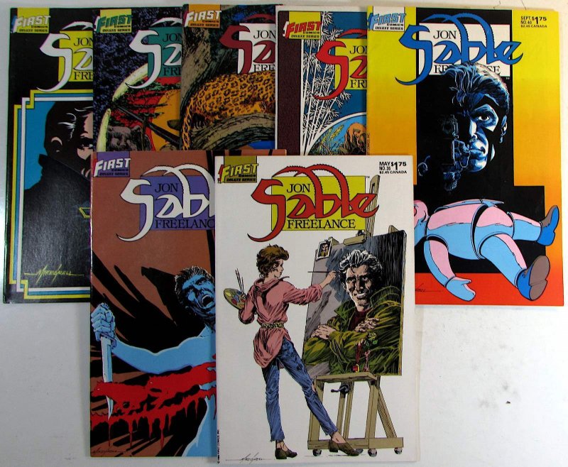 Jon Sable Freelance Lot of 7 #42, 37, 38, 39, 40, 35, 36 First (1986) Comics