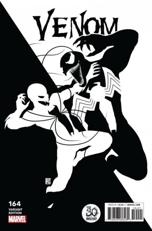VENOM #164 (2018) JOHN TYLER CHRISTOPHER | BLACK & WHITE VENOM 30TH ANNIVERSARY