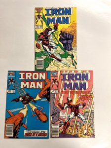 3  Iron-Man Marvel Comic Books #207 208 209   Spiderman Iron-Man Thor  39 JS3