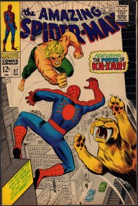 Amazing Spider-Man #57 - Ka-Zar & Zabu App (6.5 / 7.0) 1968