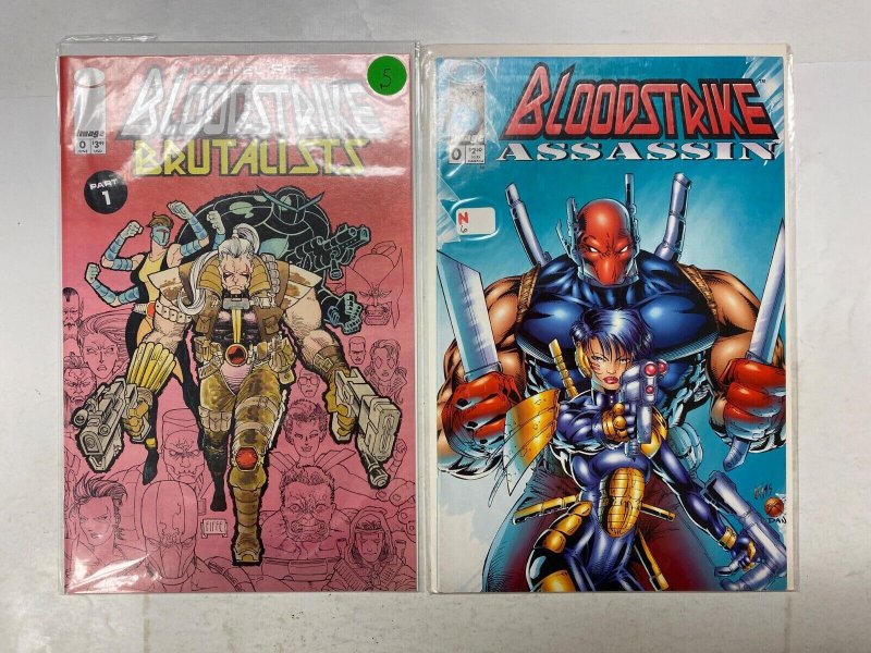 5 IMAGE comic book BloodStrike Brutalists Assassin #0 1 2 BattleStone 52 KM41
