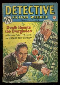 DETECTIVE FICTION-PULP-NOV1938-HUGH B CAVE-EVERGLADES VG