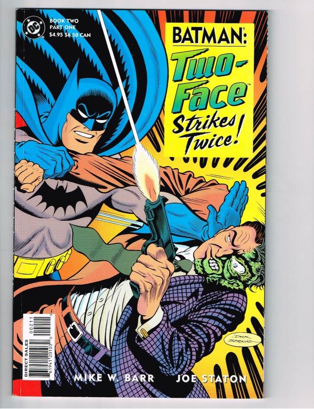 Batman Two Face Strikes Twice Book # 2 Part # 1 Dick Sprang Art Mike W. Barr S11