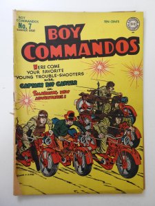 Boy Commandos #7 (1944) PR Cond Book-length spine split, centerfold detached