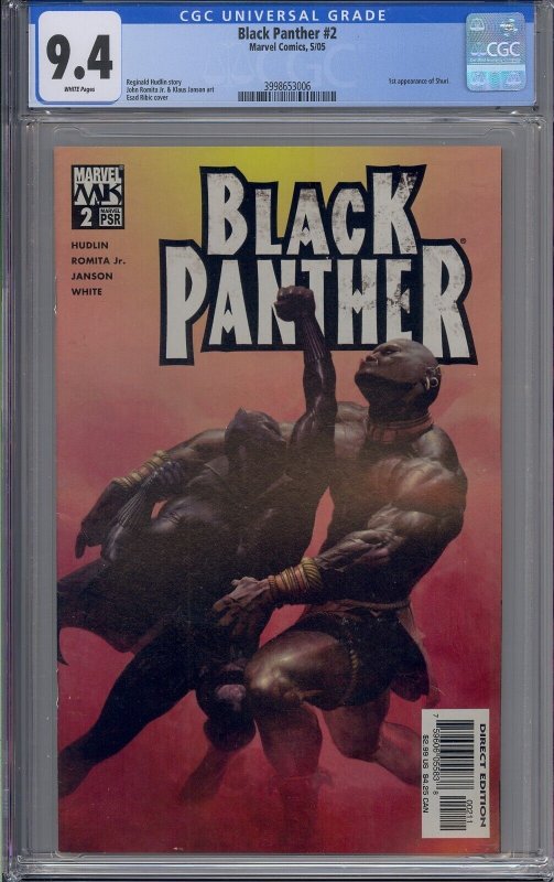 BLACK PANTHER #2 CGC 9.4 1ST SHURI  