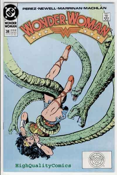 WONDER WOMAN #38, VF/NM, Perez, Good Girl, Amazon,1987, more WW in store