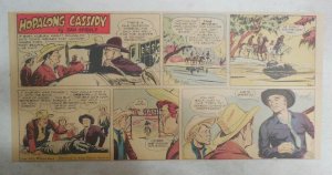 Hopalong Cassidy Sunday Page by Dan Spiegle from 7/10/1955 Size: 7.5 x 15 inches