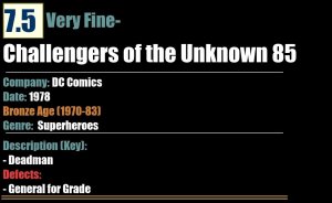 Challengers of the Unknown 85 (1978) VF- Bronze Age DC Comics