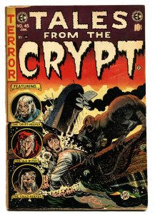 Tales From the Crypt #45 1955-EC comics- Jack Davis rat attack cover 