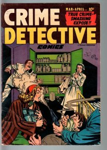 CRIME DETECTIVE V.3#1-DRUG USE COVER-WILD PRE-CODE CRIME!-VG VG