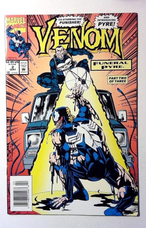 Venom: Funeral Pyre #2 (1993) Marvel Comics Newsstand Punisher 1st Print Comic