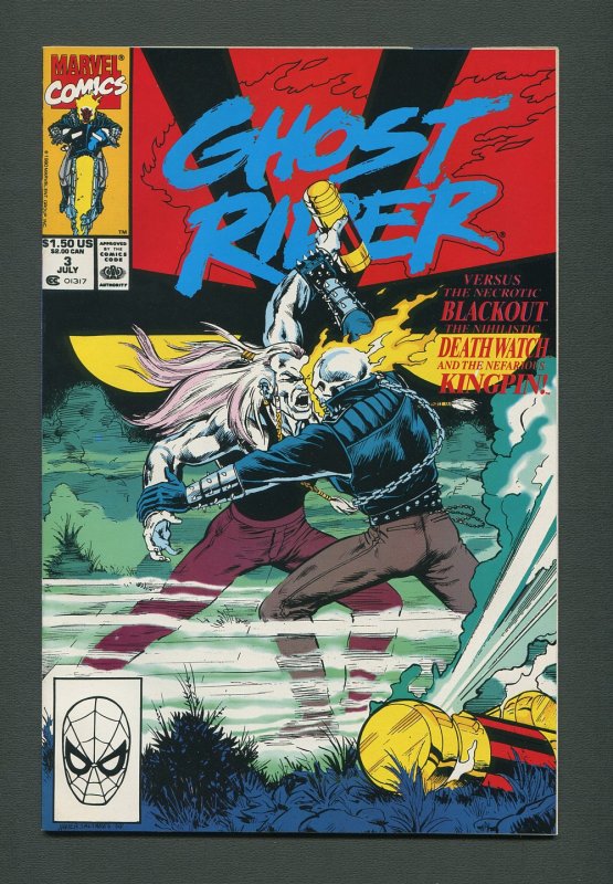 Ghost Rider #3 /  9.4 NM - 9.6 NM+  /  July 1990
