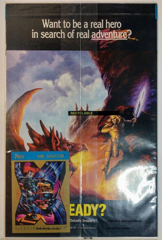 X-Force #17 (9.4, 1992) Mr. Sinister Card Inside, Poly bagged