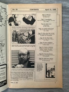 1986 AMAZING HEROES Comic Magazine #93 VG+ 4.5 Matt Wagner Demon